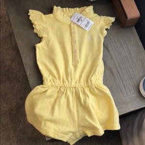 Ralph Lauren Yellow Romper bodysuit